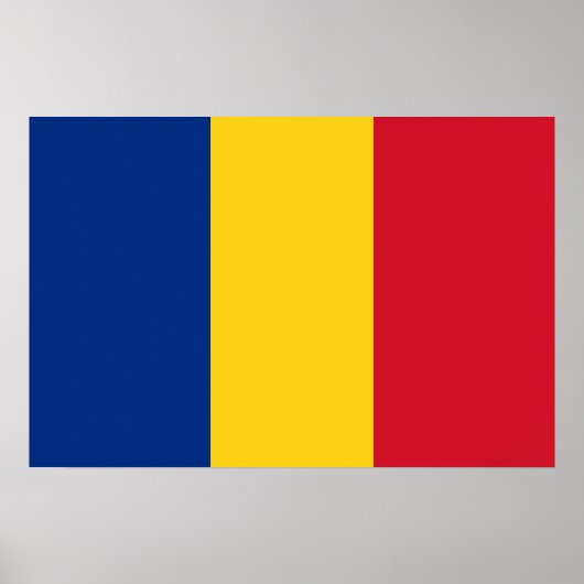 Rumänische Flagge Poster (Vorne)