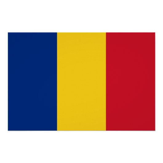 Rumänische Flagge Poster (Vorderseite)
