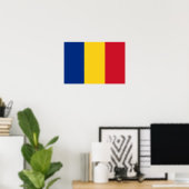 Rumänische Flagge Poster (Heimbüro)