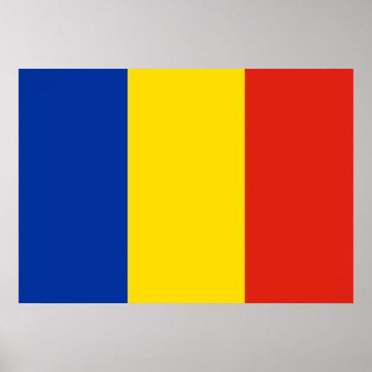 Rumänische Flagge Poster (Vorne)
