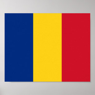 Rumänische Flagge Poster