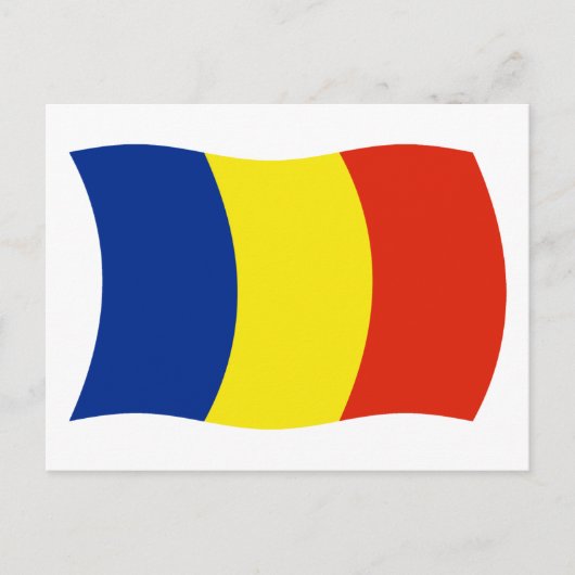 Rumänische Flagge Postkarte (Vorderseite)