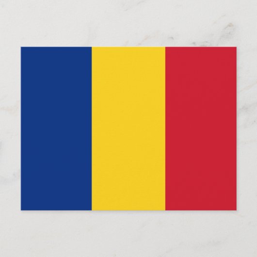 Rumänische Flagge Postkarte (Vorderseite)
