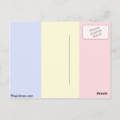 Rumänische Flagge Postkarte (Rückseite)