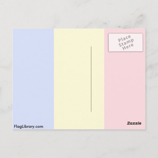 Rumänische Flagge Postkarte (Rückseite)