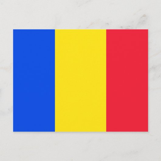 Rumänische Flagge Postkarte (Vorderseite)