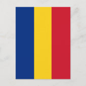 Rumänische Flagge Postkarte (Vorderseite)