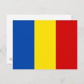 Rumänische Flagge Postkarte (Vorne/Hinten)