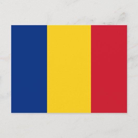 Rumänische Flagge Postkarte (Vorderseite)