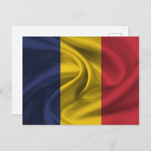 Rumänische Flagge Postkarte (Vorne/Hinten)