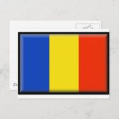 Rumänische Flagge Postkarte (Vorne/Hinten)