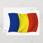 Rumänische Flagge Postkarte (Vorne/Hinten)