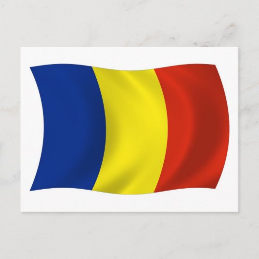 Rumänische Flagge Postkarte (Vorderseite)