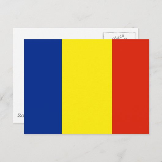 Rumänische Flagge Postkarte (Vorne/Hinten)