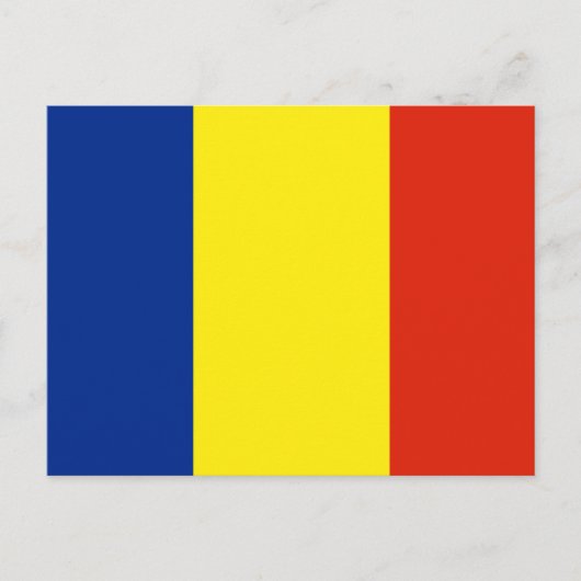 Rumänische Flagge Postkarte (Vorderseite)