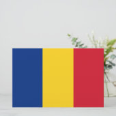 Rumänische Flagge (Rumänien) Briefpapier (Stehend Vorderseite)