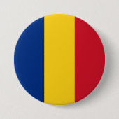 Rumänische Flagge (Rumänien) Button (Vorderseite)