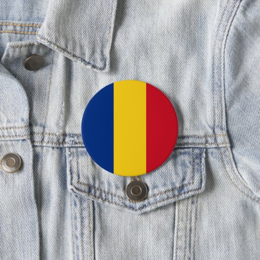 Rumänische Flagge (Rumänien) Button (Beispiel)