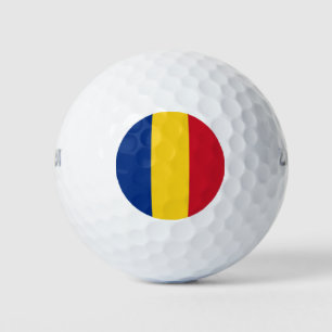 Rumänische Flagge (Rumänien) Golfball