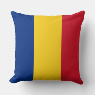 Rumänische Flagge (Rumänien) Kissen