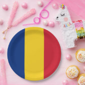 Rumänische Flagge (Rumänien) Pappteller (Party)