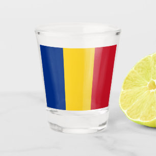 Rumänische Flagge (Rumänien) Schnapsglas