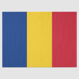 Rumänische Flagge (Rumänien) Seidenpapier