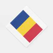 Rumänische Flagge (Rumänien) Serviette (Ecke)
