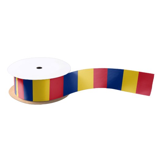 Rumänische Flagge Satinband (Spule)