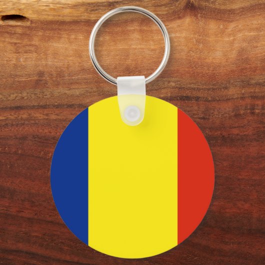 Rumänische Flagge Schlüsselanhänger (Vorderseite)