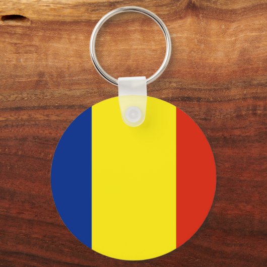 Rumänische Flagge Schlüsselanhänger (Vorderseite)