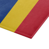 Rumänische Flagge Schneidebrett (Ecke)