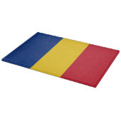 Rumänische Flagge Schneidebrett (Ecke)