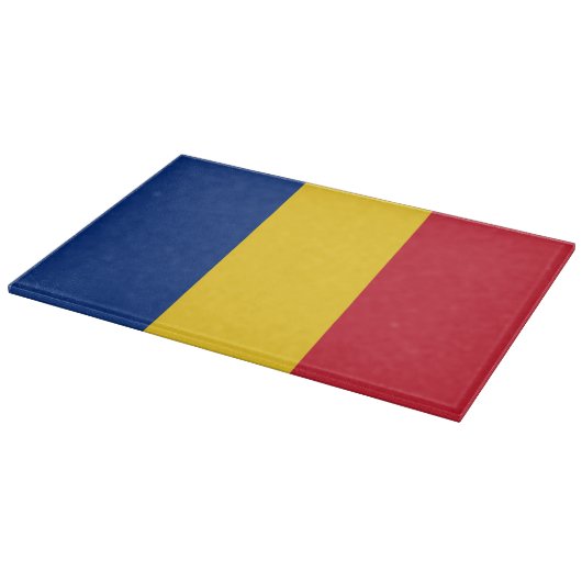 Rumänische Flagge Schneidebrett (Ecke)