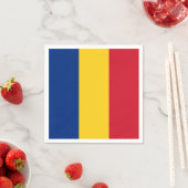 Rumänische Flagge Serviette (Beispiel)