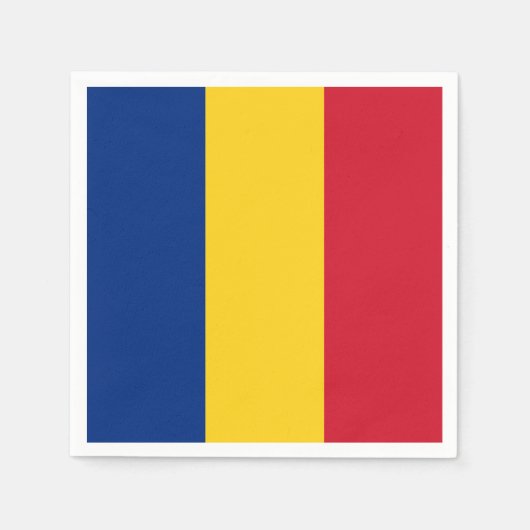 Rumänische Flagge Serviette (Vorderseite)