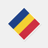 Rumänische Flagge Serviette (Ecke)