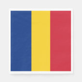 Rumänische Flagge Serviette (Vorderseite)