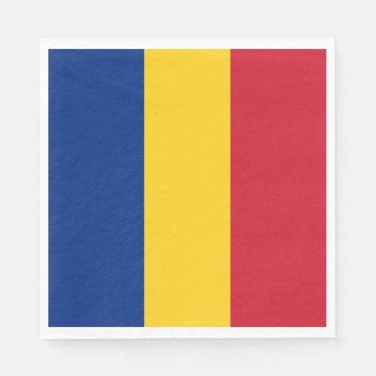 Rumänische Flagge Serviette (Vorderseite)