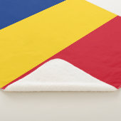 Rumänische Flagge Sherpadecke (3/4)