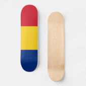Rumänische Flagge Skateboard (Vorderseite)
