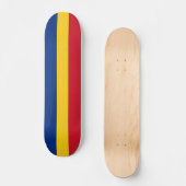 Rumänische Flagge Skateboard (Vorderseite)