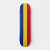 Rumänische Flagge Skateboard (Vorne)