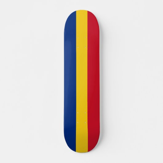 Rumänische Flagge Skateboard (Vorne)