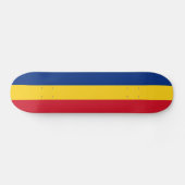 Rumänische Flagge Skateboard (Horizontal)