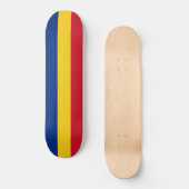 Rumänische Flagge Skateboard (Vorderseite)
