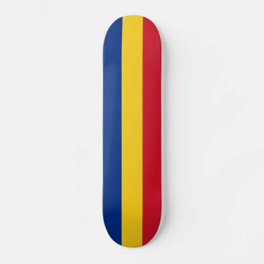 Rumänische Flagge Skateboard (Vorderseite)