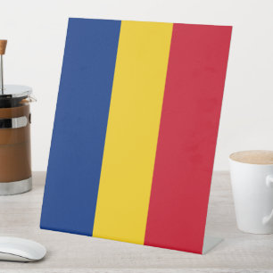 Rumänische Flagge Sockelschild