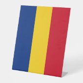 Rumänische Flagge Sockelschild (Vorderseite)