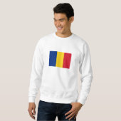 Rumänische Flagge Sweatshirt (Vorne ganz)